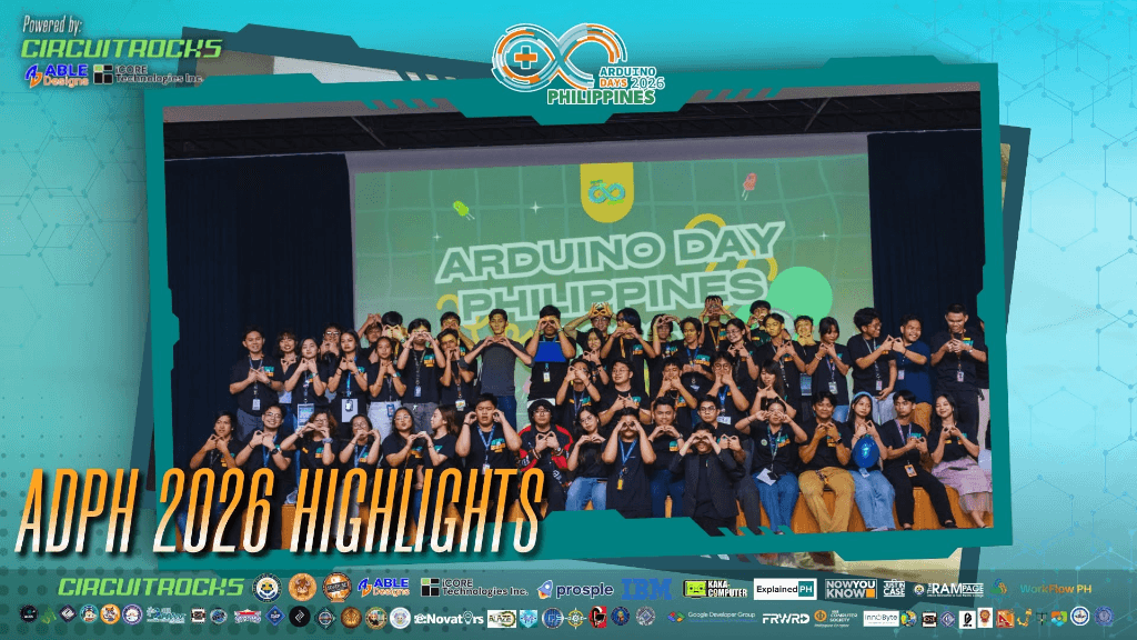 Maker team celebrating collaborative Arduino builds